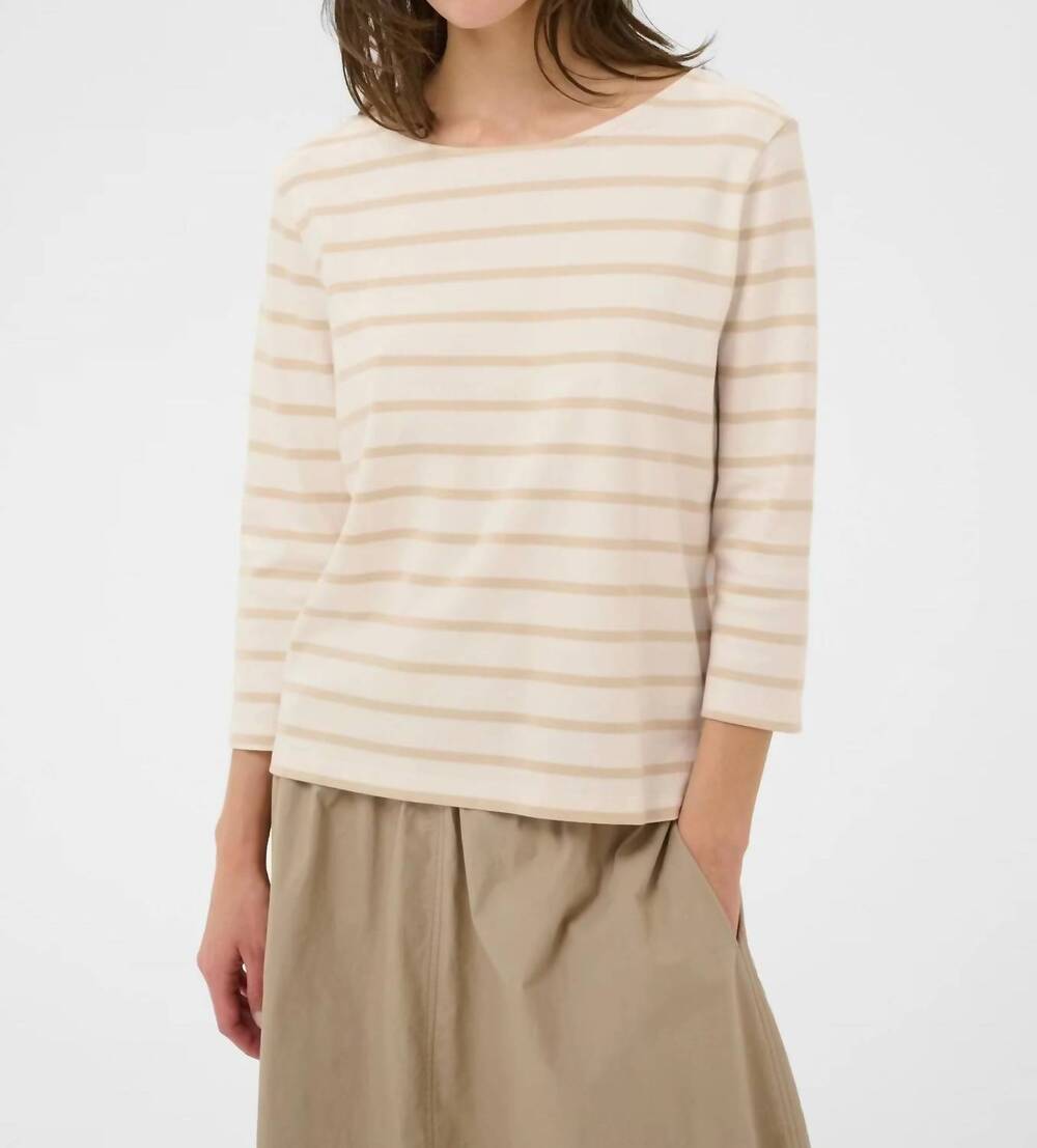 NEW PART TWO nelapw t-shirt in french oak stripe